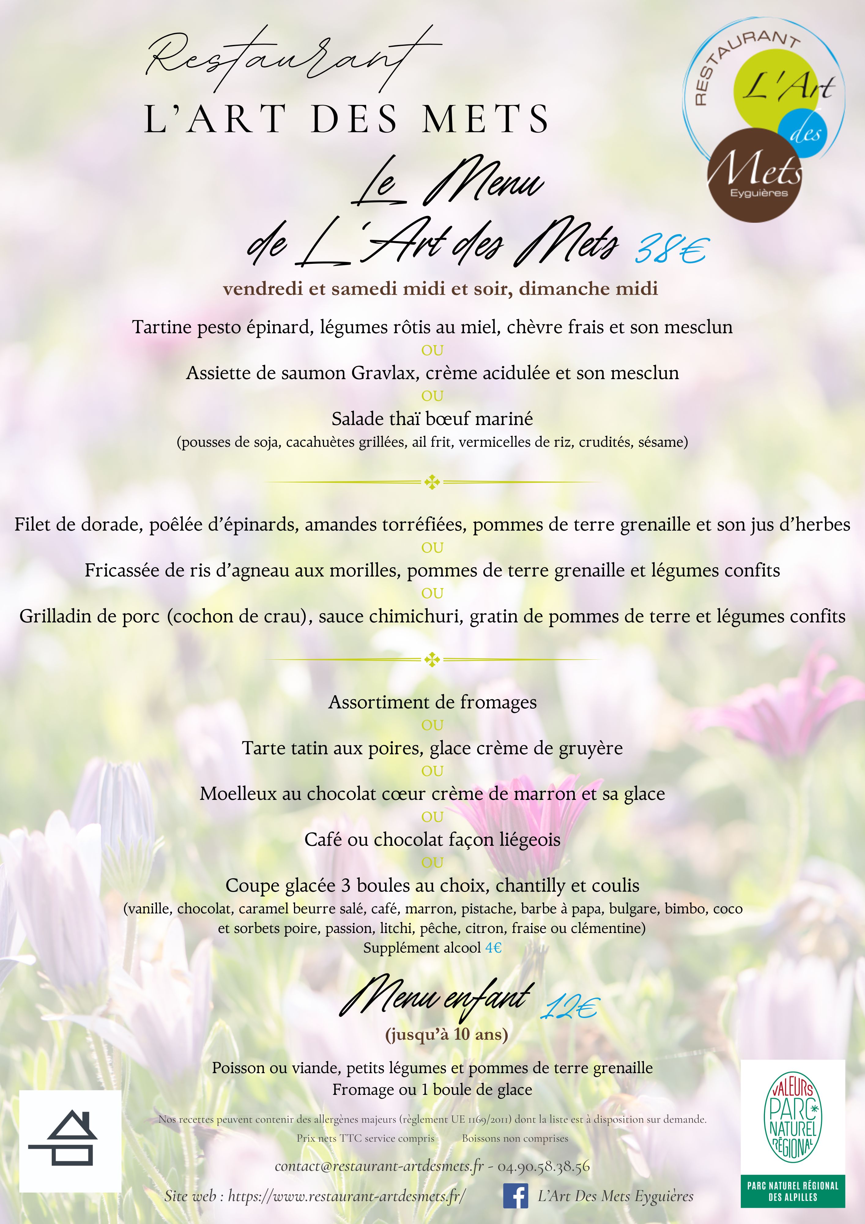 Capture menu printemps 2026